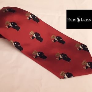 Polo Ralph Lauren 100% Silk "Polo Bear" Tie